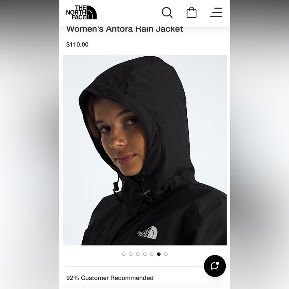 BRAND NEW The North Face Black Antora Jacket Size XL Women’s - Picture 7 of 7